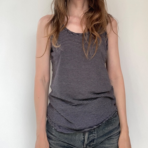 Pretty tank top tank top t.shirt striped sailor stripes H&M T36 Small - Picture 2 of 5